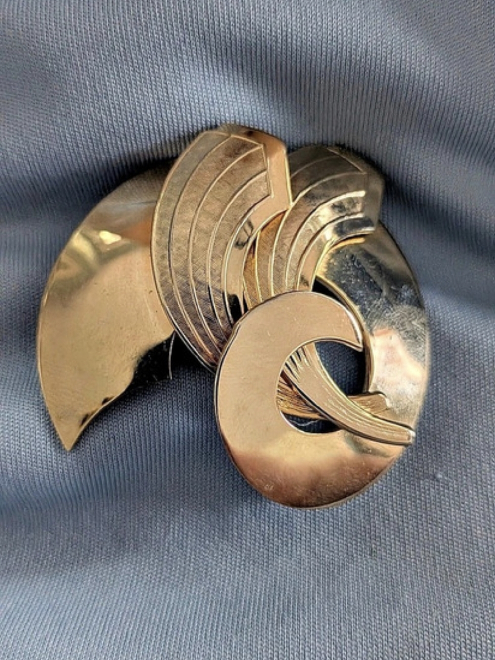 Vintage Gold-Tone Statement Brooch